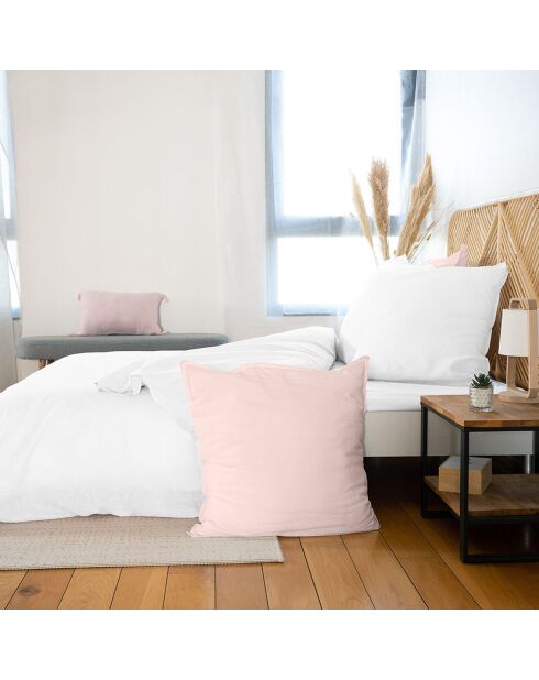 Parure housse de couette June blanche