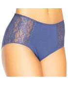 Culotte taille haute en Coton Sara bleue