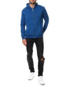 Sweat Elnath zippé bleu royal