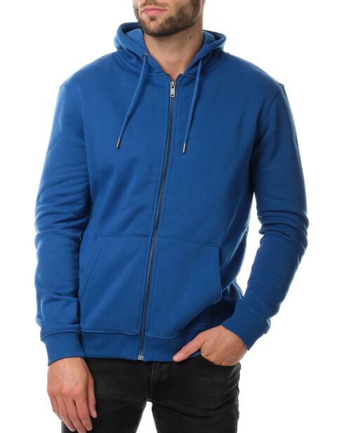 Sweat Elnath zippé bleu royal