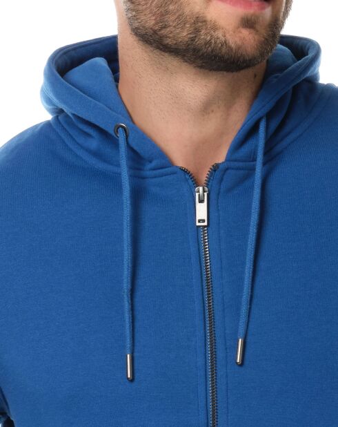 Sweat Elnath zippé bleu royal