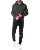 Sweat Elnath zippé gris fonce