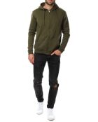 Sweat Elnath zippé kaki