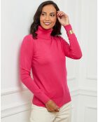 Pull en Cachemire mélangé Alexia fushia