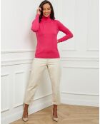 Pull en Cachemire mélangé Alexia fushia