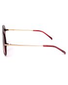 Lunettes de soleil Femme cristal bordeaux
