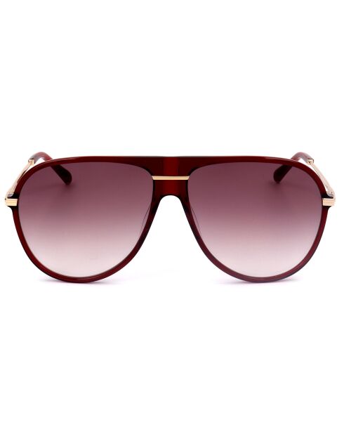 Lunettes de soleil Femme cristal bordeaux