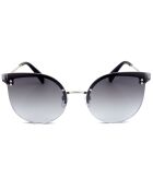 Lunettes de soleil Femme argenté/marine