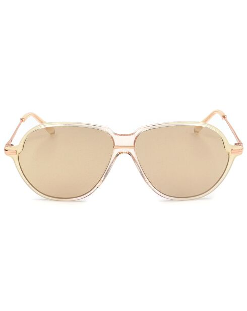 Lunettes de soleil Femme beige