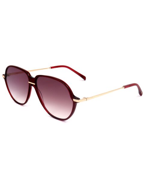 Lunettes de soleil Femme bordeaux