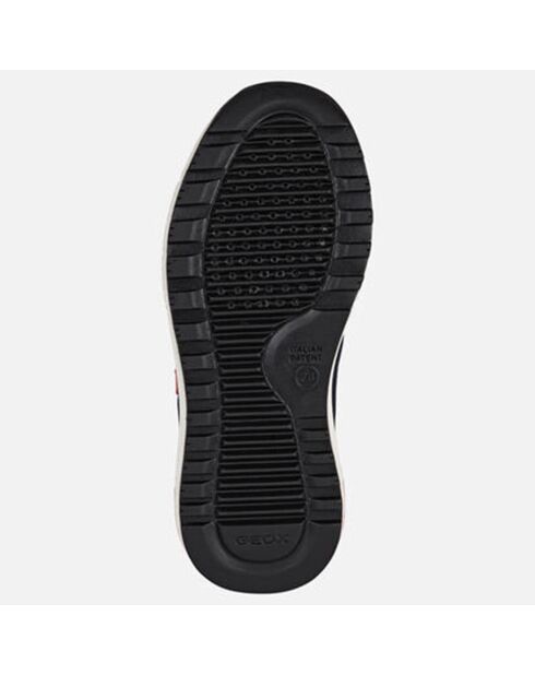 Sneakers Album aus Leder und Textil in Blau/Rot