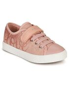 Sneakers en Toile Ciak à paillettes roses