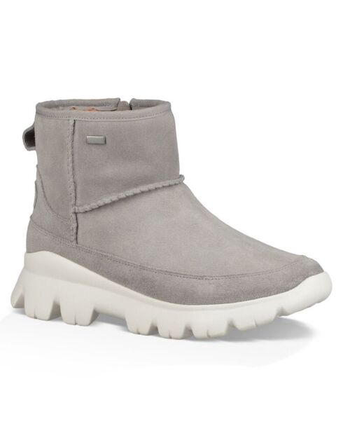 Boots en Velours de Cuir imperméable Palomar gris clair