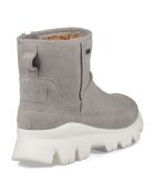 Boots en Velours de Cuir imperméable Palomar gris clair