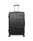 Maleta Miami Long Stay con 4 ruedas individuales, 75 cm, negra