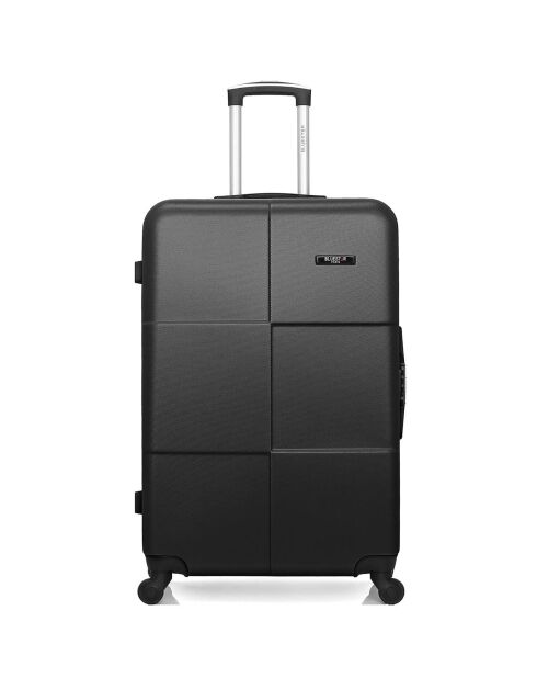 Maleta Miami Long Stay con 4 ruedas individuales, 75 cm, negra