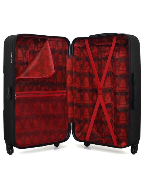 Valise Cabine 4 roues simples Miami 55 cm noire