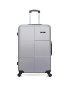 Miami Reisekoffer mit vier Rädern, mit einem Rad, 65 cm, mittelgroß, grau