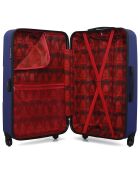 Miami Long Stay Koffer 4 Einzelräder 75 cm blau