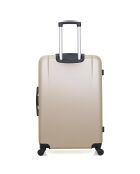 Miami Long Stay Koffer 4 enkele wielen 75 cm beige
