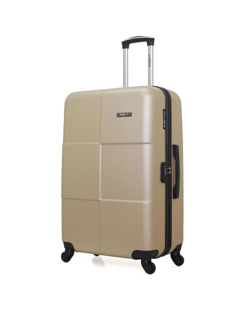 Miami Medium Stay Koffer met 4 enkele wielen 65 cm beige