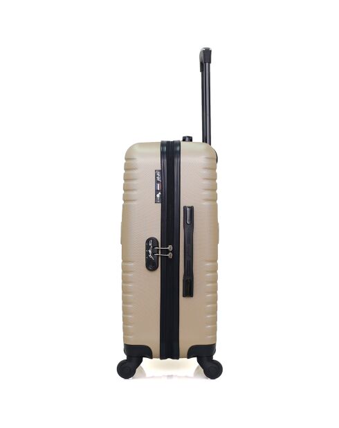 Fred Mittelgroßer Reisekoffer mit 4 Rädern, 65 cm, beige