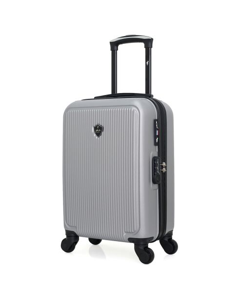 Dale 4-Rad-Kabinenkoffer mit Einrad 55 cm, silberfarben