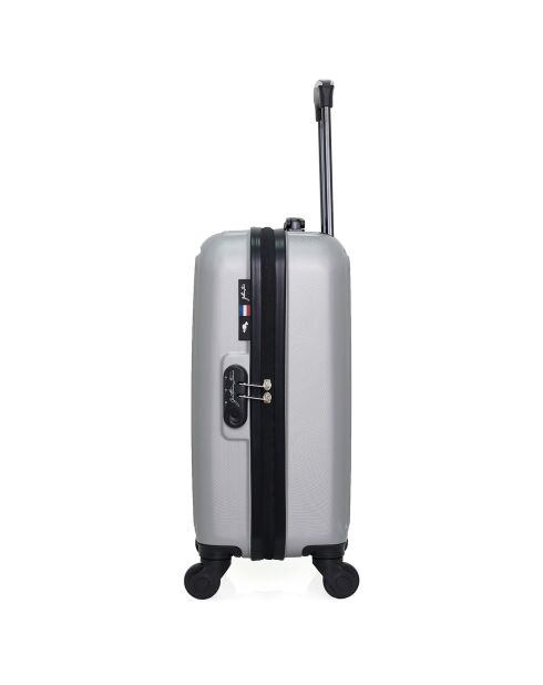 Dale 4-Rad-Kabinenkoffer mit Einrad 55 cm, silberfarben