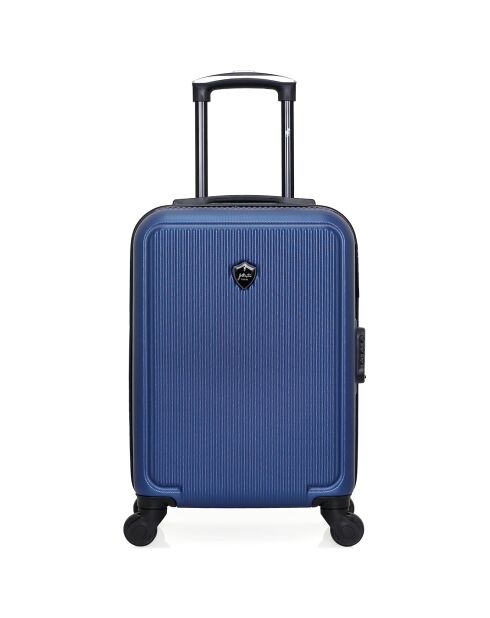 Valise Cabine 4 roues simples Dale 55 cm bleu marine