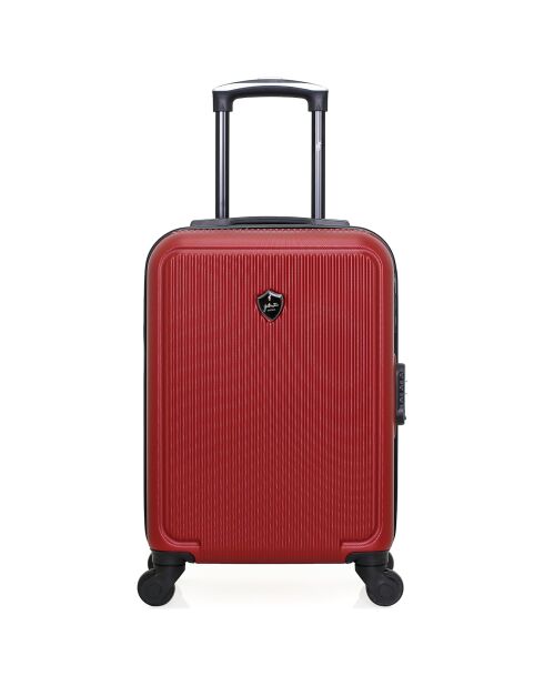 Valise Cabine 4 roues simples Dale 55 cm rouge bordeaux