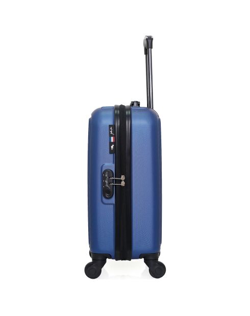 Valise Cabine 4 roues simples Dale 55 cm bleu marine