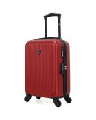 Valise Cabine 4 roues simples Dale 55 cm rouge bordeaux