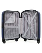 Valise Cabine 4 roues simples Dale 55 cm bleu marine