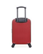 Valise Cabine 4 roues simples Dale 55 cm rouge bordeaux