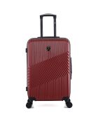 Peter Mittelgroßer Reisekoffer mit 4 Rädern 65 cm burgunderrot