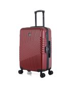 Peter Mittelgroßer Reisekoffer mit 4 Rädern 65 cm burgunderrot