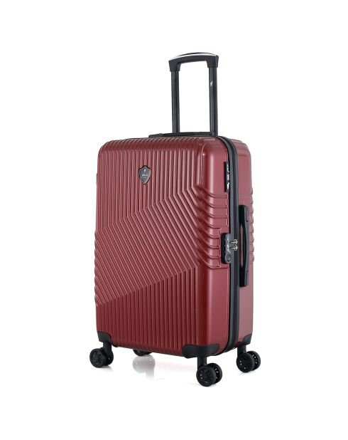 Peter Mittelgroßer Reisekoffer mit 4 Rädern 65 cm burgunderrot