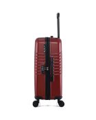 Peter Mittelgroßer Reisekoffer mit 4 Rädern 65 cm burgunderrot