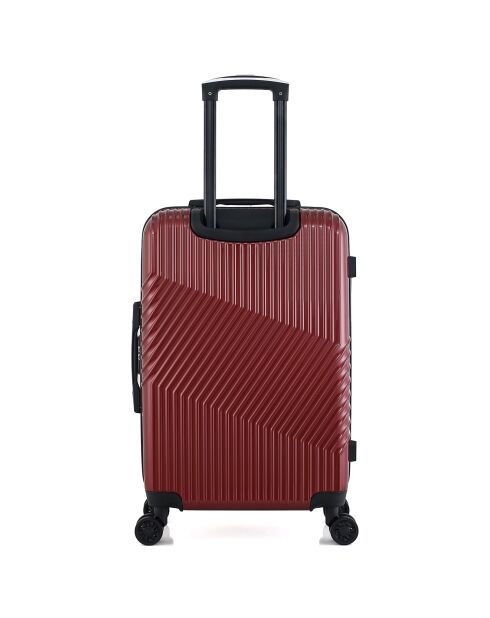 Peter Mittelgroßer Reisekoffer mit 4 Rädern 65 cm burgunderrot