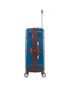 Valise Moyen Séjour 4 roues doubles Walter 65 cm bleu marine