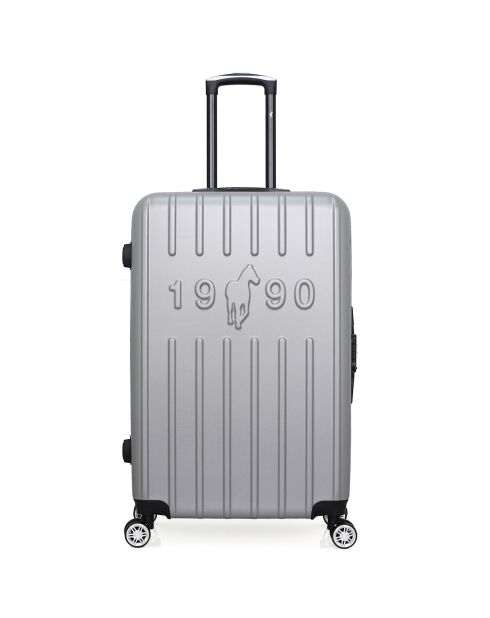 Valise Long Séjour 4 roues simples Archie 75 cm grise