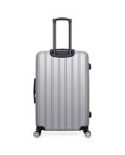 Valise Long Séjour 4 roues simples Archie 75 cm grise