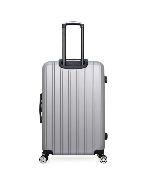Valise Long Séjour 4 roues simples Archie 75 cm grise