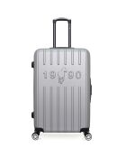 Valise Moyen Séjour 4 roues simples Archie 65 cm grise