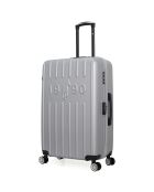 Valise Moyen Séjour 4 roues simples Archie 65 cm grise