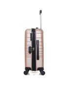 Maleta Tiger Long Stay con 4 ruedas individuales, 75 cm, oro rosa