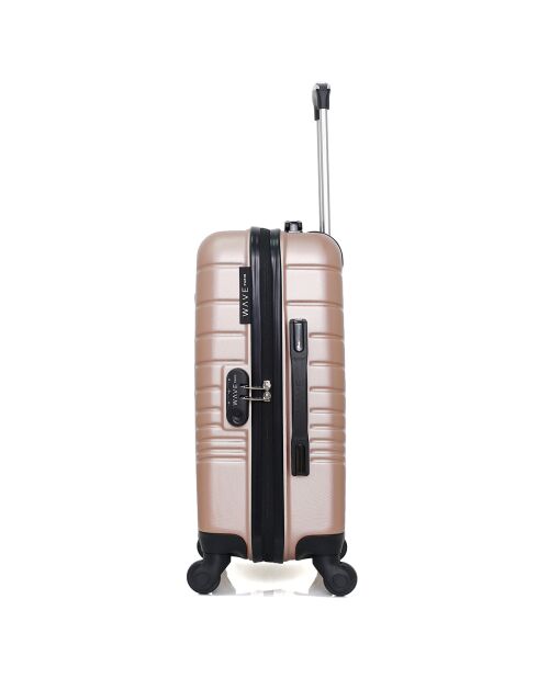 Valigia Tiger Long Stay 4 ruote singole 75 cm oro rosa