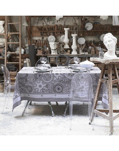 Nappe 100% Coton Porcelaine kaolin