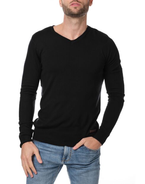 Pull col V Nohlan noir
