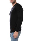 Pull col V Nohlan noir